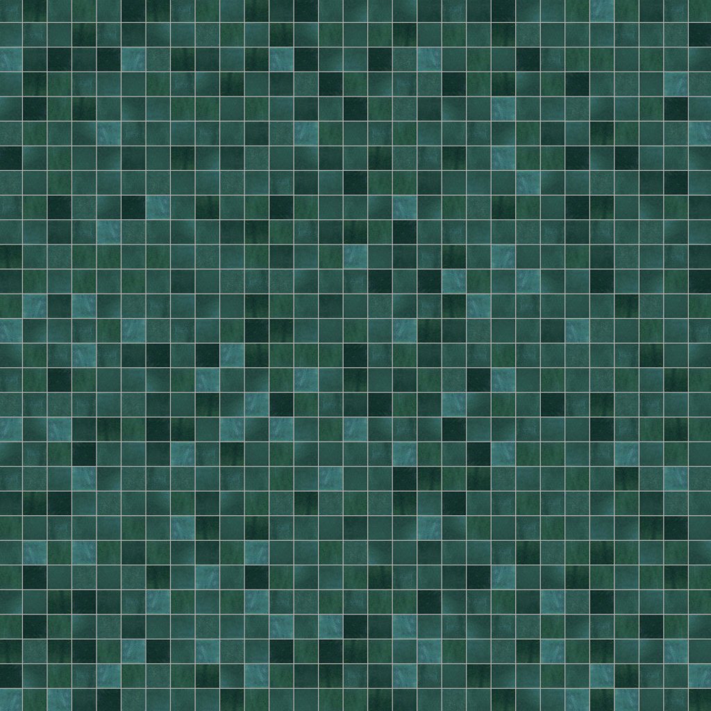 Marble Systems Green Glossy Midan Zellige Mosaic 12x12 - Green