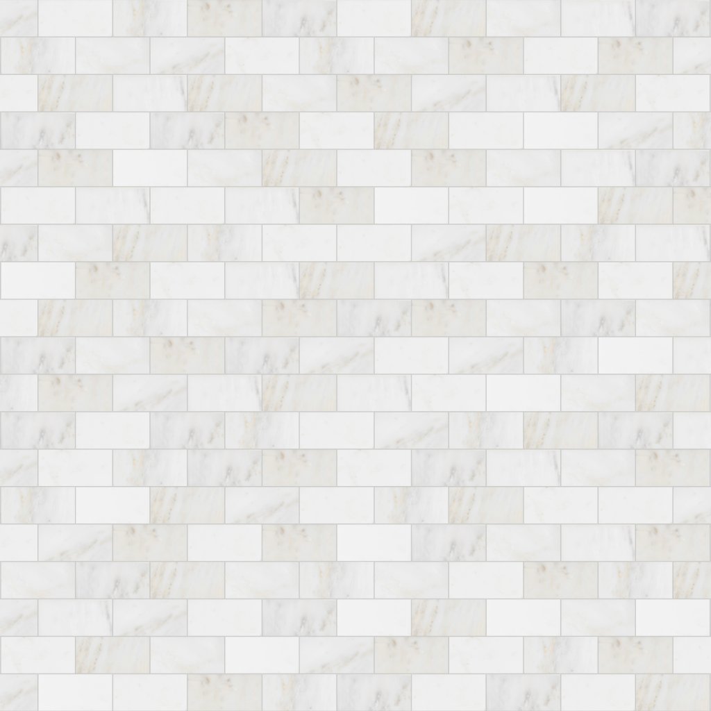 MSI Arabescato Carrara Subway Tile 3X6 - White-Cool