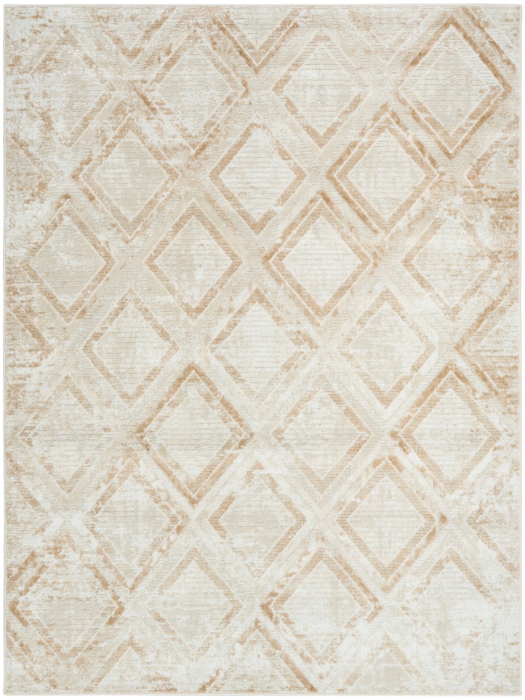 Nourison Home Nourison Dekor DEK05 5'3" x 7' Ivory Beige Modern Indoor Rug