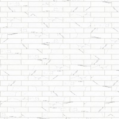 Qualis Ceramica Obsession 2.5x10 Statuario - Alternating 1/3