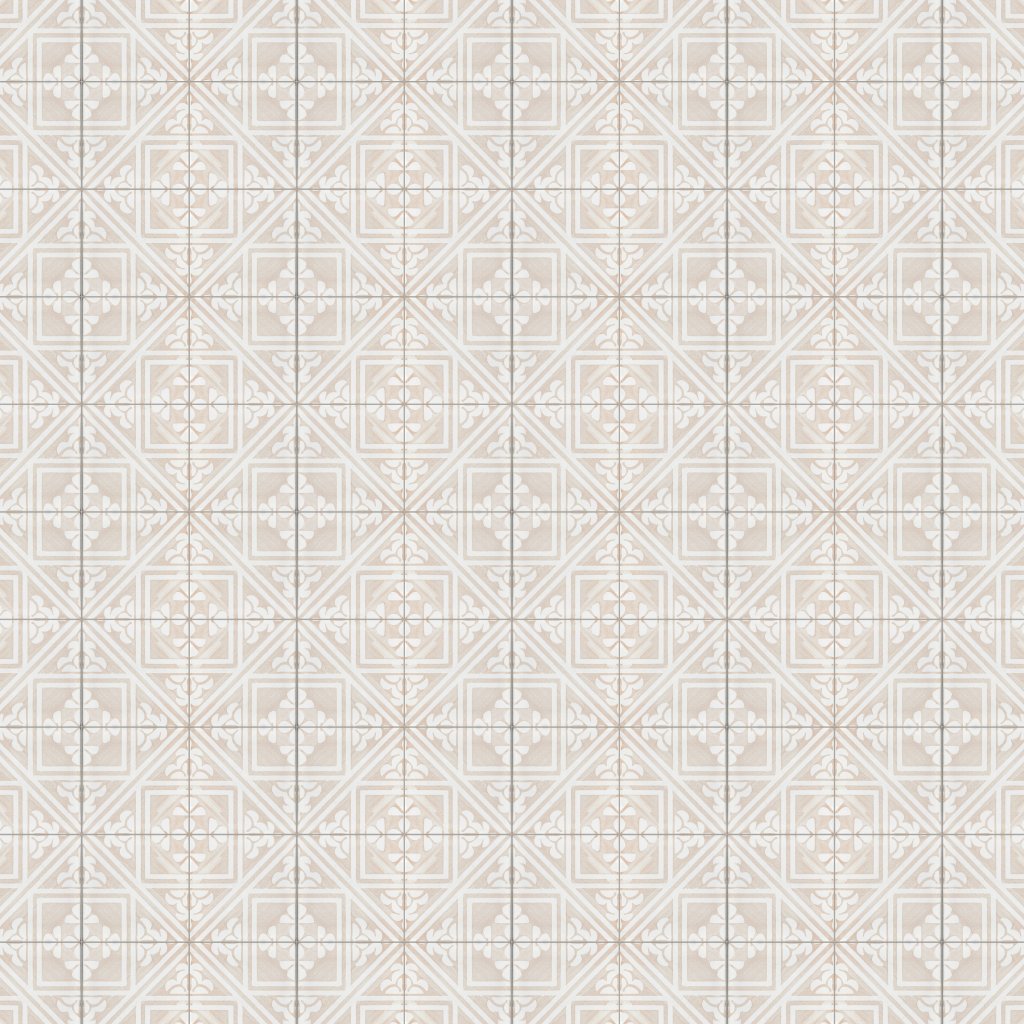 Marble Systems Vintage Linen Manorca Glossy Glazed Terracotta Tile 6x6 - Vintage Linen Manorca