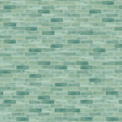 Qualis Ceramica Aruba 2x6 Moss Matt - Alternating 1/3