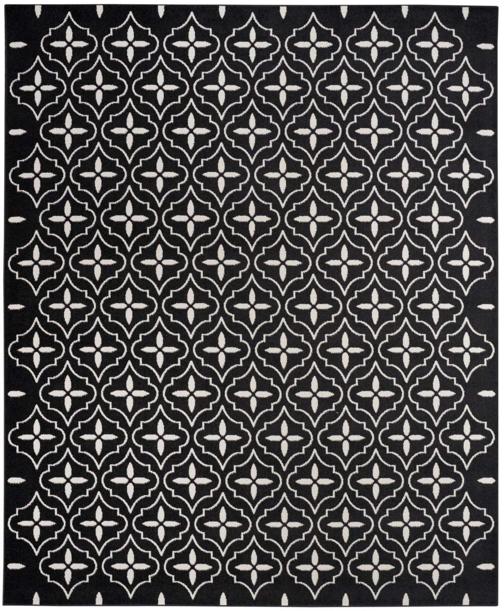 Nourison Home Nourison Sandy SDY04 8' x 10' Black Ivory Modern Rug