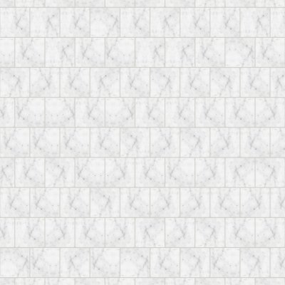 Qualis Ceramica Bianco Venatino 6x6 Polished - Alternating 1/2
