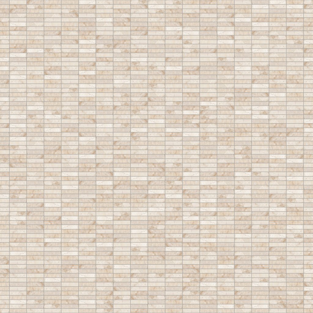 Marble Systems Diana Royal Honed 5/8x3 Marble Mosaic 12x12 - Diana Royal