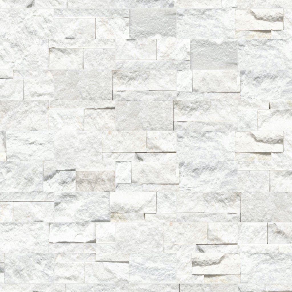 MSI Xl Rockmount Stacked Stone Panels Arctic White Xl - Panel™