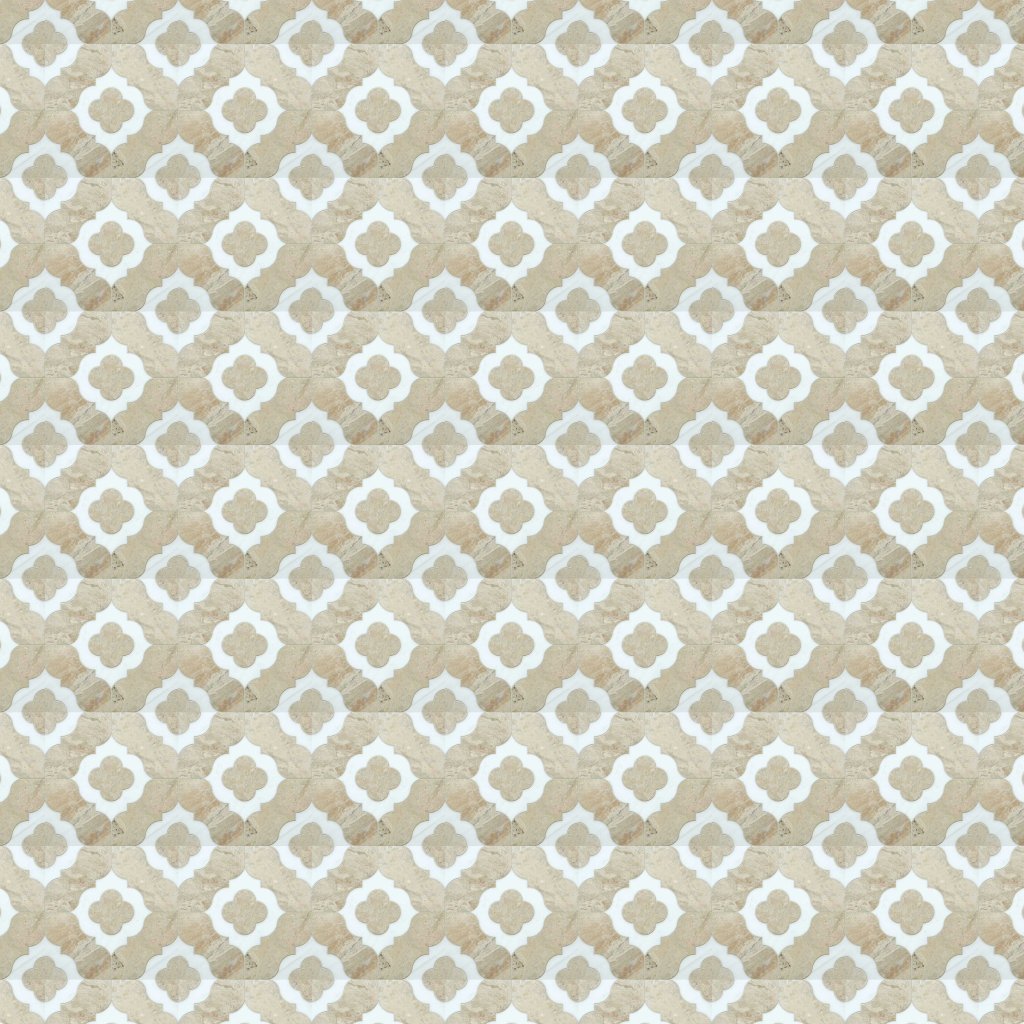 Marble Systems Diana Royal, Dolomite Multi Finish Irene Marble Mosaic 12x12 - Diana Royal, Dolomite