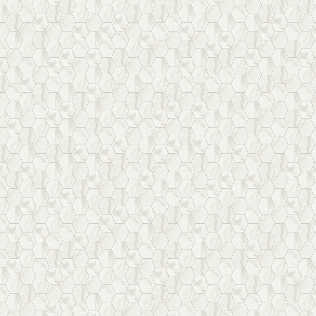 Qualis Ceramica Royal Stoneworks 2" Cloudstone White Hex
