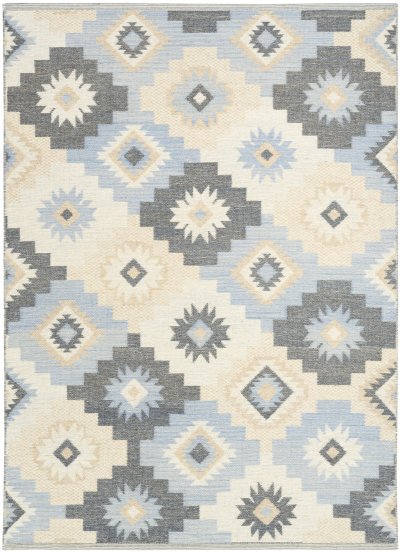 Nourison Home Nourison Copenhagen CPN01 5' x 7' Ivory Navy Modern Indoor Rug - 5' x 7'