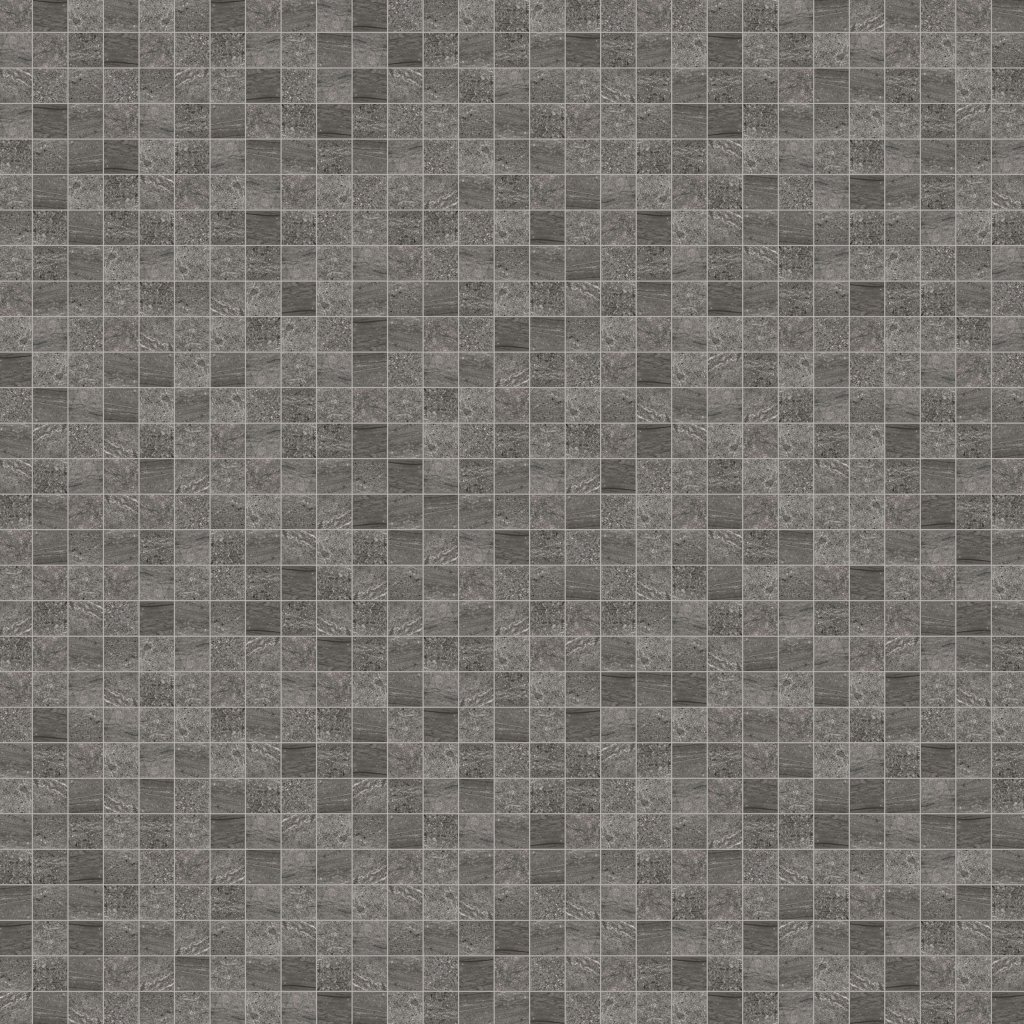 Marble Systems Basalt Matte 2x2 Porcelain Mosaic 12x12 - Basalt