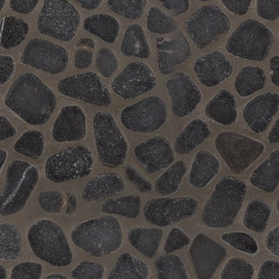 MSI Marble Pebbles Tumbled Pattern 10Mm - Black
