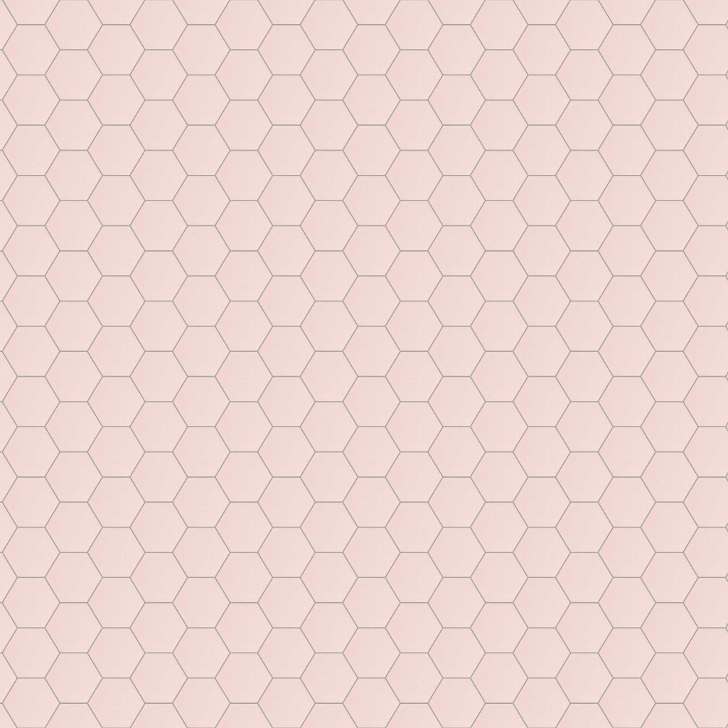 Marble Systems Rosie Glossy Hexagon 5 Ceramic Tile 5 - Rosie