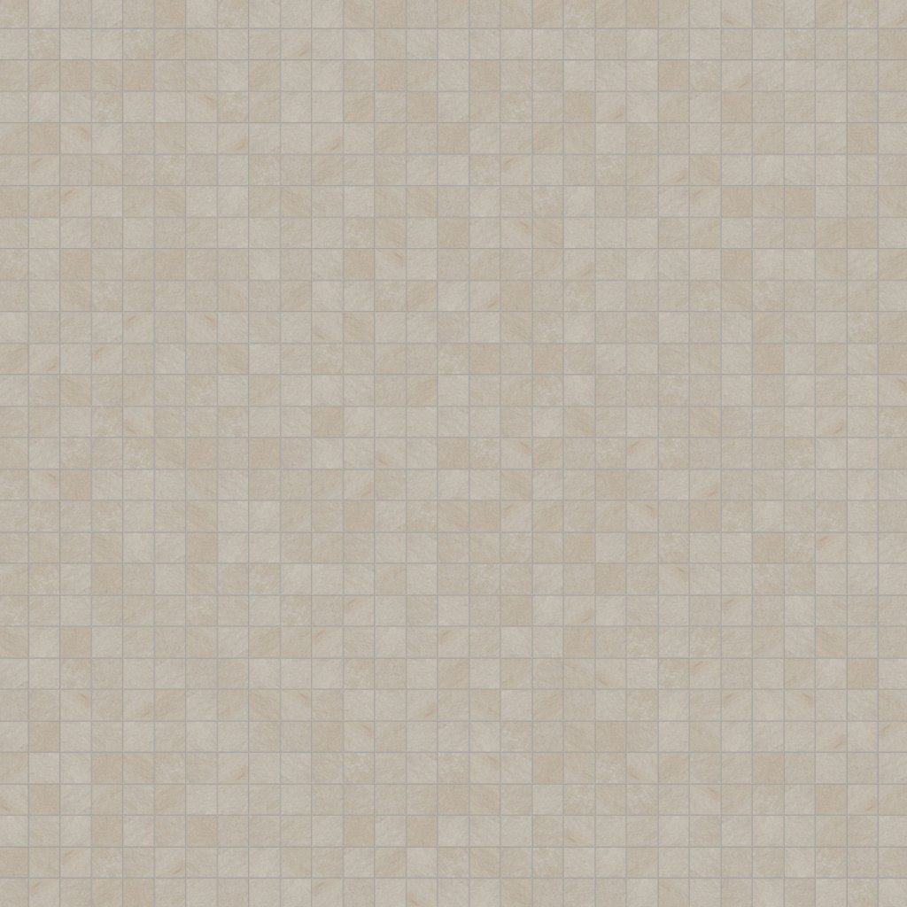 Marble Systems Ivory Flow Matte 2x2 Stone Look Porcelain Mosaic 12x12 - Ivory Flow