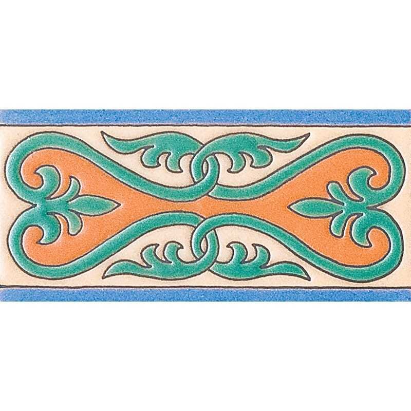 Marble Systems 537 A Glazed Ceramic Border Tiles 3x6 - 537 A