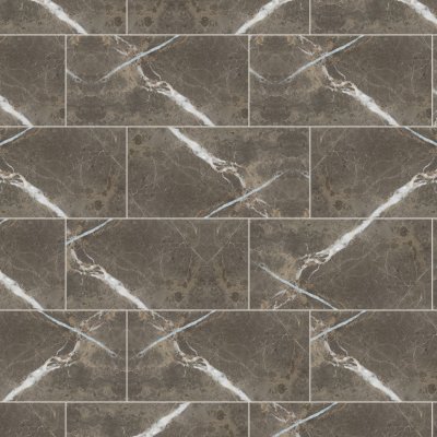 Qualis Ceramica Royal Stoneworks 12X24 Regal Brown Marble Vintage - 12" x 24"