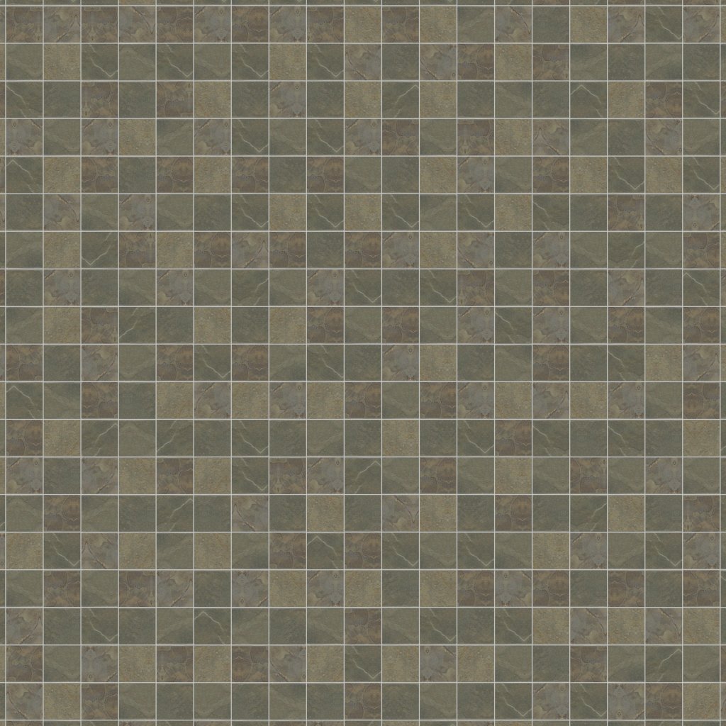 Daltile Continental Slate Brazilian Green, Straight Joint, 3X3, Matte - Brazilian Green