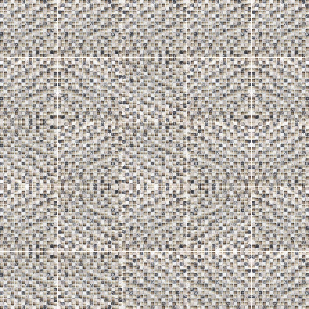Qualis Ceramica 5/8X5/8 Cappuccino Mosaic