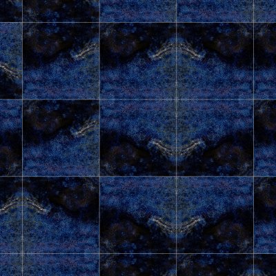 Marble Systems Night Sky Glossy Ceramic Tile 16x16 - Night Sky - 16" x 16" x 5/8"