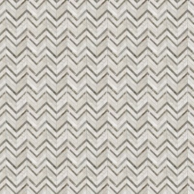 Marble Systems Silver Drop, Silver Shadow Multi Finish Chevron Fusion Waterjet Marble Mosaic 16x11 7/8 - Silver Drop, Silver Shadow - 16" x 11 7/8" x 3/8"