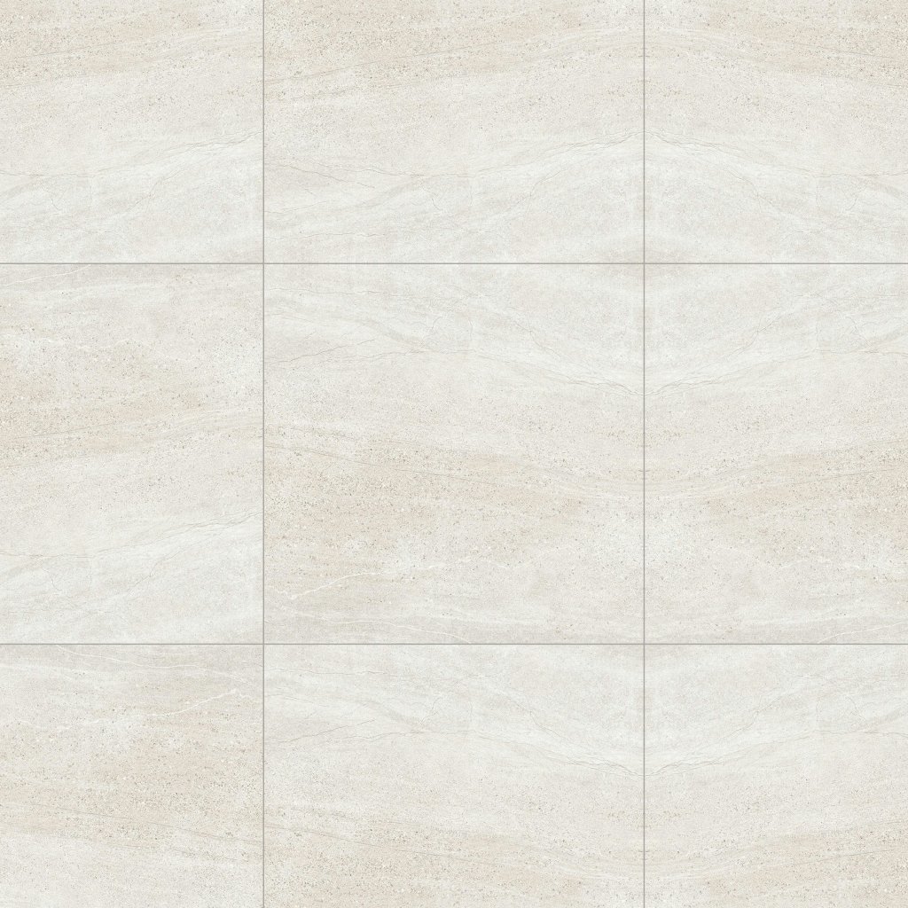 Marble Systems Snow Matte Porcelain Tile 24x24 - Snow