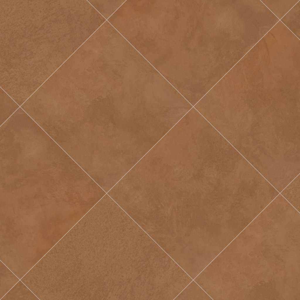 Daltile Indoterra Brick, Square, 24X24, Stepwise, Matte - Brick