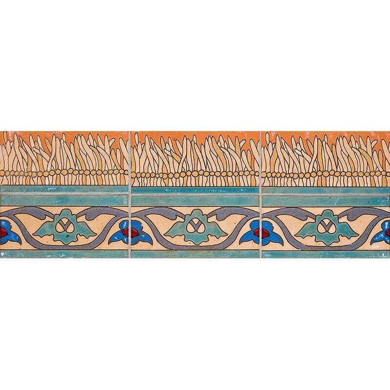 Marble Systems 109 Glazed Lagoon Ceramic Moldings 3x6 - 109