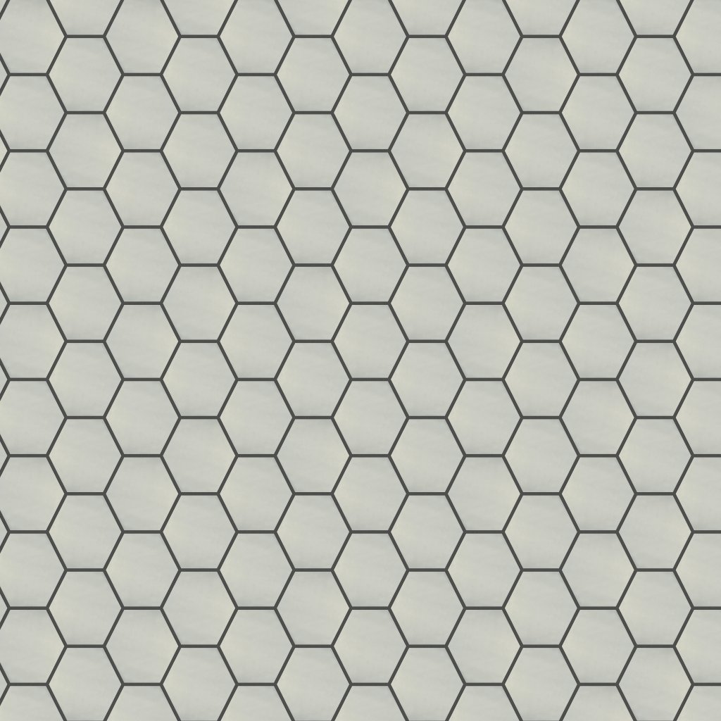 Qualis Ceramica Chateau Ironwood Bamboo Glossy 6" Hexagon - Beige