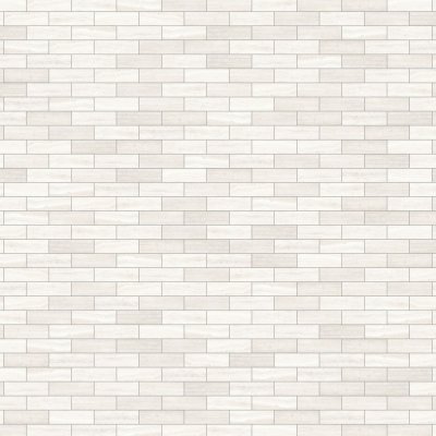 Marble Systems Zenit White Honed 2x6 Porcelain Mosaic 12x12 - Zenit White - 12" x 12" x 5/16"