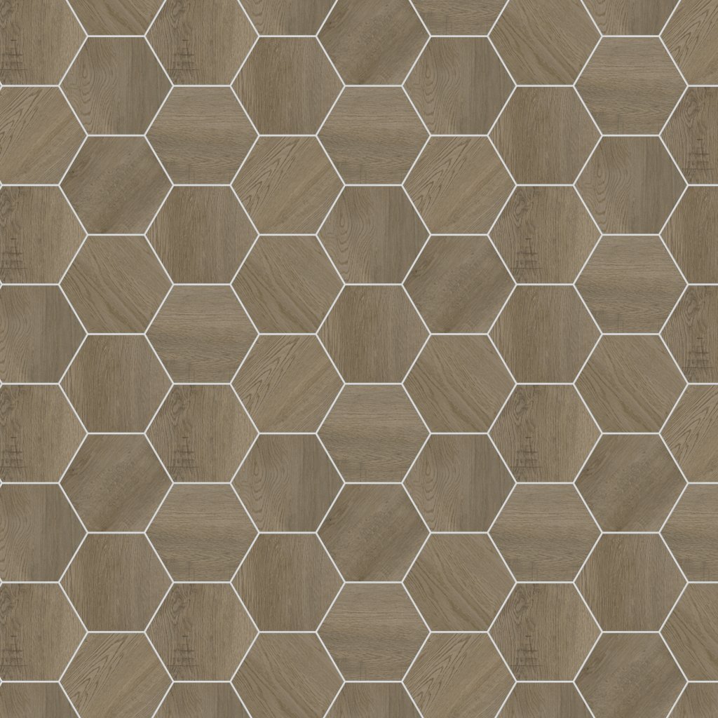 Daltile Sleigh Creek Wagon, Hexagon, 8X9, Matte - Wagon
