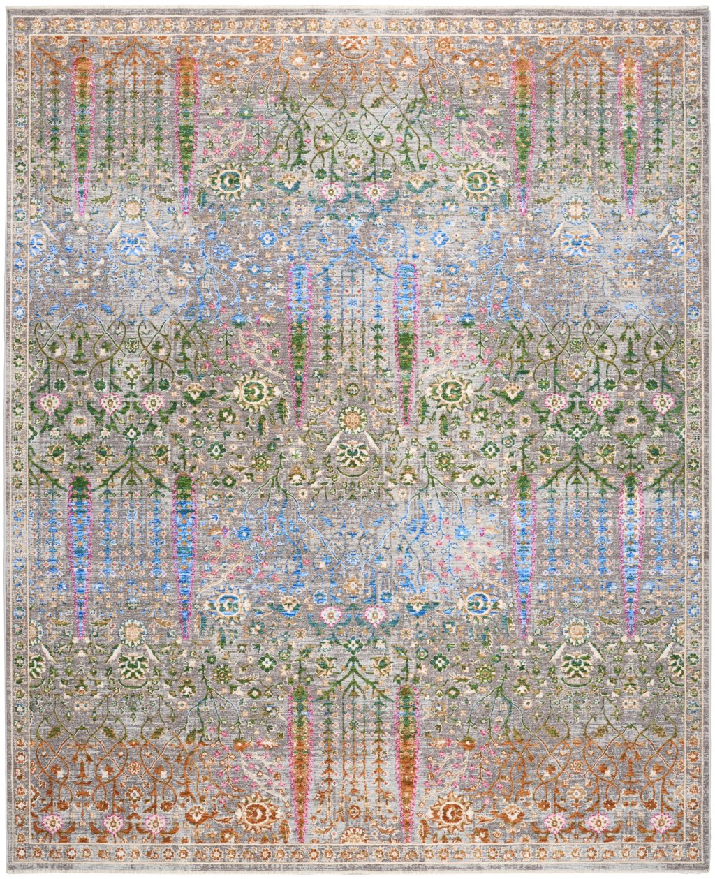 Nourison Home Nourison Quaint Harmony QUH01 8'10" x 11'2" Blue Multicolor Bohemian Indoor Rug