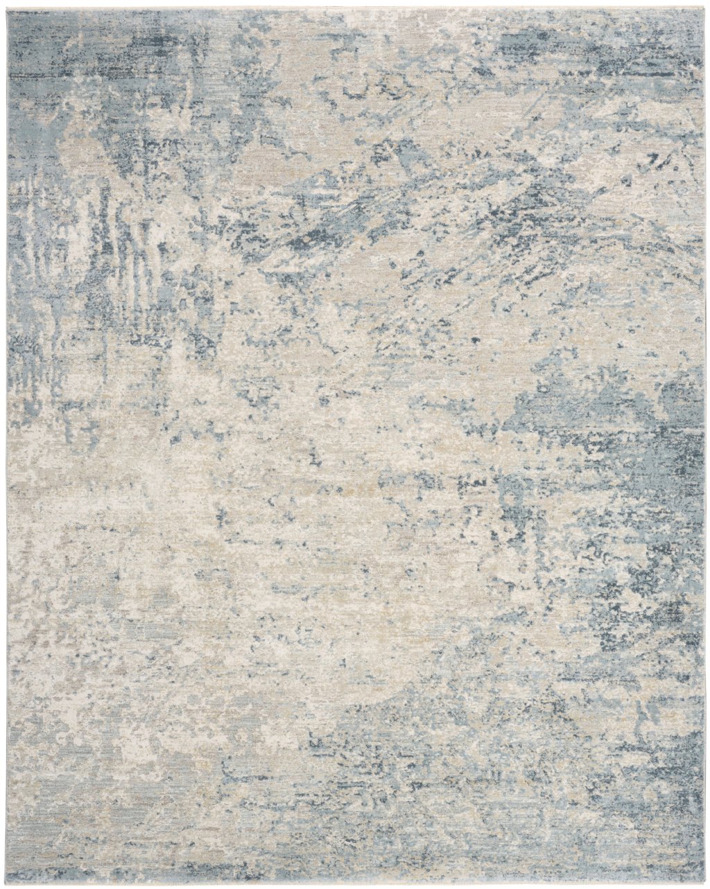 Nourison Home Nourison Enriched ENR01 5'3" x 7'10" Blue Silver Modern Indoor Rug