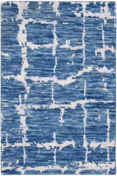 Nourison Home Nourison Luna LUN02 9'9" x 13'9" Blue Silver Modern Indoor Rug - 2' x 3'