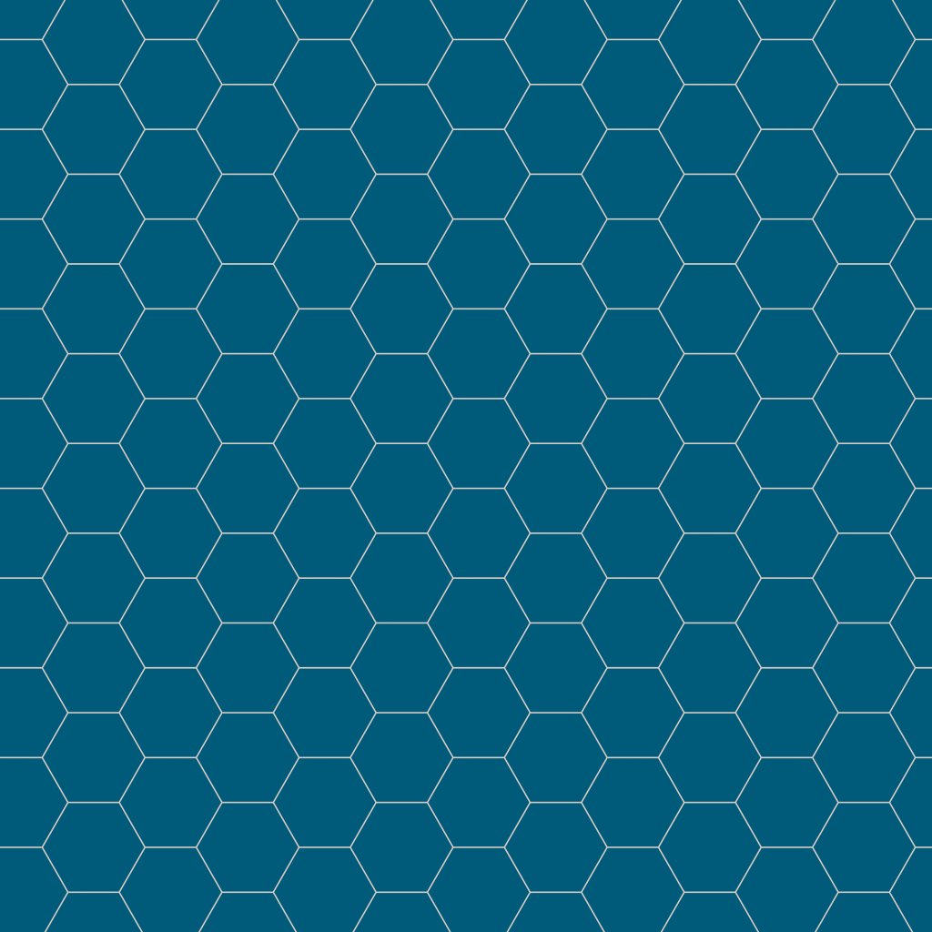 Qualis Ceramica Ronda 5.5x6.3 Navy Blue Hexagon