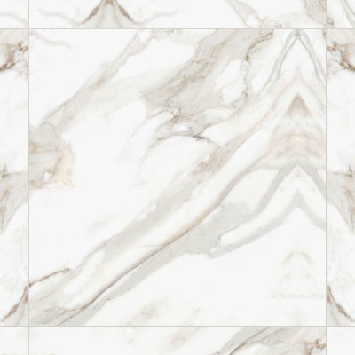 Qualis Ceramica Royal Stoneworks 48X48 Calacatta Royale Honed - Grid
