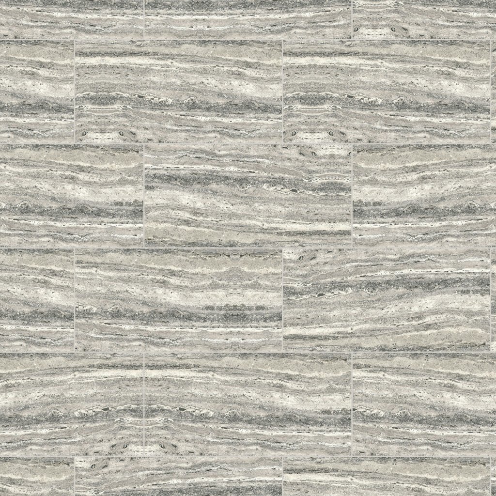 Qualis Ceramica Royal Stoneworks 12X24 Regal Grey Vein Grn