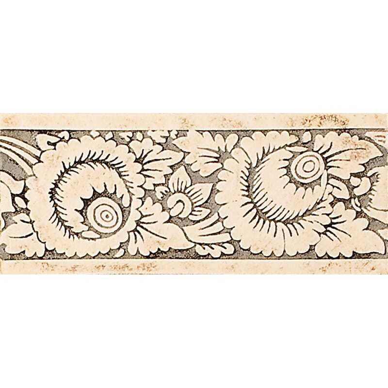 Marble Systems Lambelet-44 Glazed Ceramic Border Tiles 2 1/2x6 - Lambelet-44