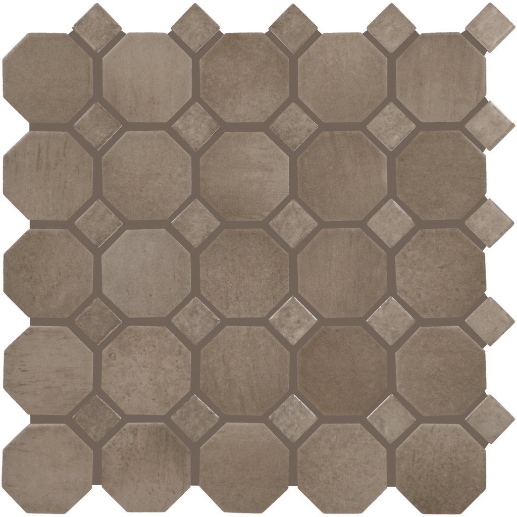 Daltile Relicca Antique, Octagon / Dot, 2, Mixed - Antique