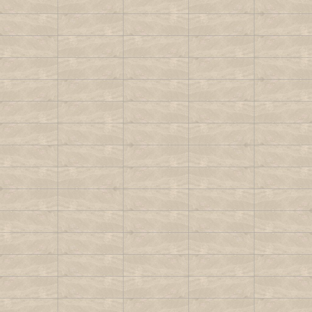 Marble Systems Taupe Matte Subway Slate Look Porcelain Tile 4x12 - Taupe