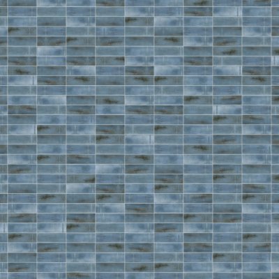 Qualis Ceramica Aruba 2x6 Night Blue Gloss - Grid