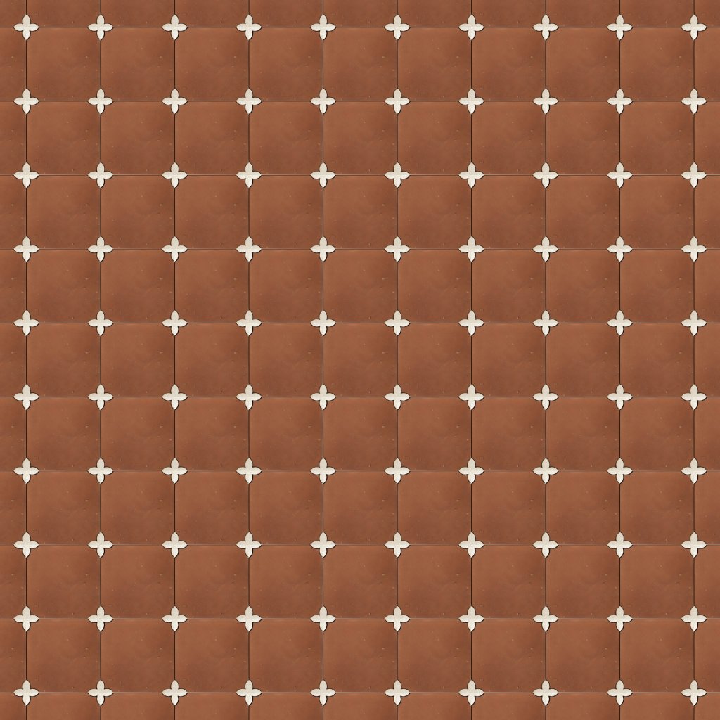 Marble Systems Diana Royal, Rustic Terracotta Honed Loto Marble Mosaic 11 5/8x11 5/8 - Diana Royal