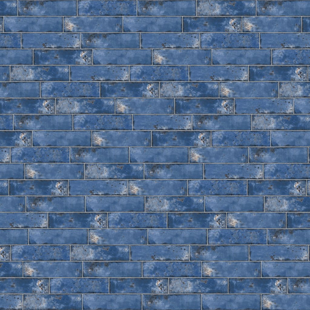 Qualis Ceramica Jamaica 3x11 Blue Gloss
