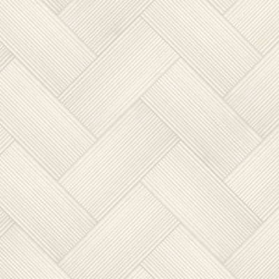 Qualis Ceramica Serene Ivory 12x24 Curva - Herringbone