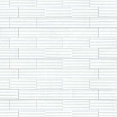 Qualis Ceramica Sausalito 5X13 White Gloss 02 - Alternating 1/3
