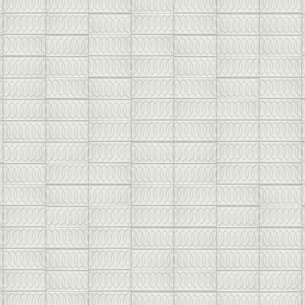 Marble Systems Tulum White Glossy Vienna Ceramic Accent Tiles 4x8 - Tulum White