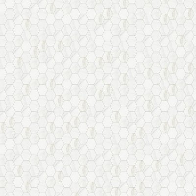 Qualis Ceramica Royal Stoneworks 2" Crown Calacatta Hex - 12" x 12"