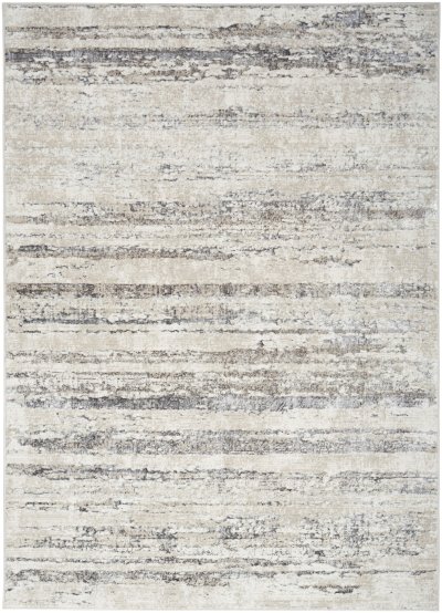 Nourison Home Nourison Glitz GLZ10 3'11" x 5'11" Cream Grey Modern Indoor Rug - 3'11" x 5'11"