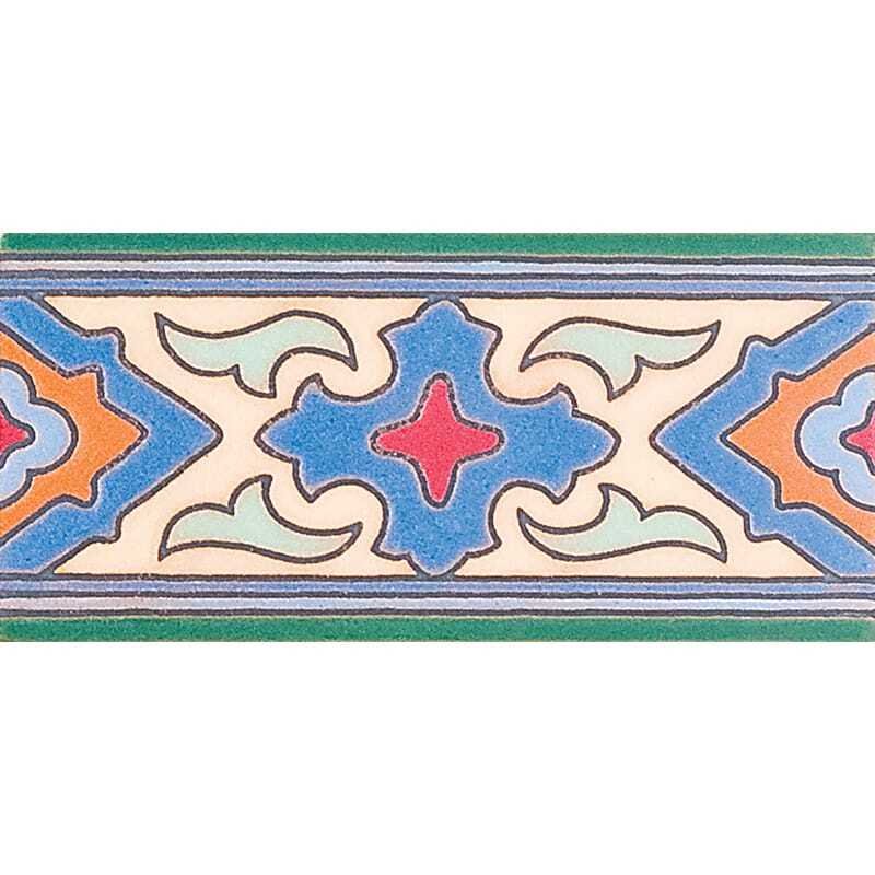 Marble Systems 380 A Glazed Ceramic Border Tiles 3x6 - 380 A