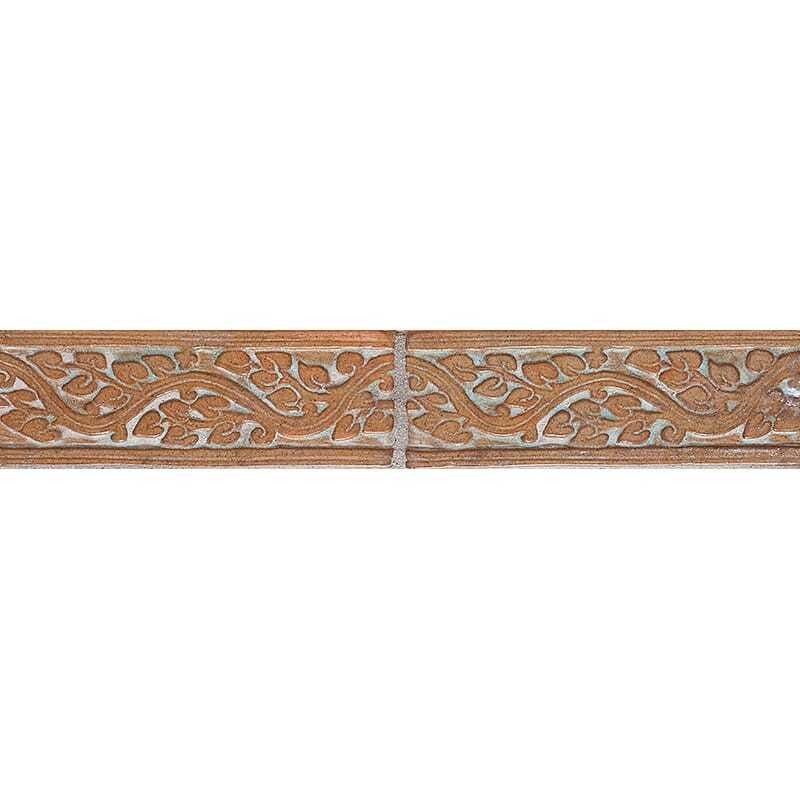 Marble Systems 126r Gr10 Glazed Vine Ceramic Border Tiles 2x6 - 126r Gr10