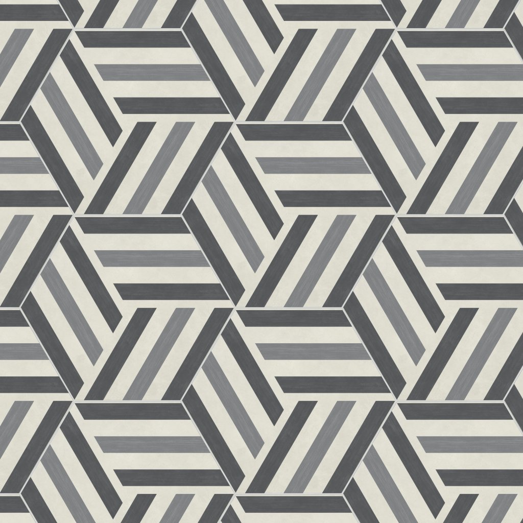 Daltile Bee Hive Run-Up Cool Blend, Runup, 24X20, Matte - Run-Up Cool Blend