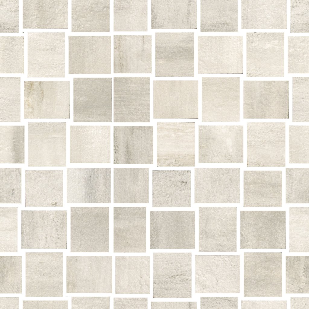 Qualis Ceramica Infinity Orion Bianco 12X12 Mosaic - Cream